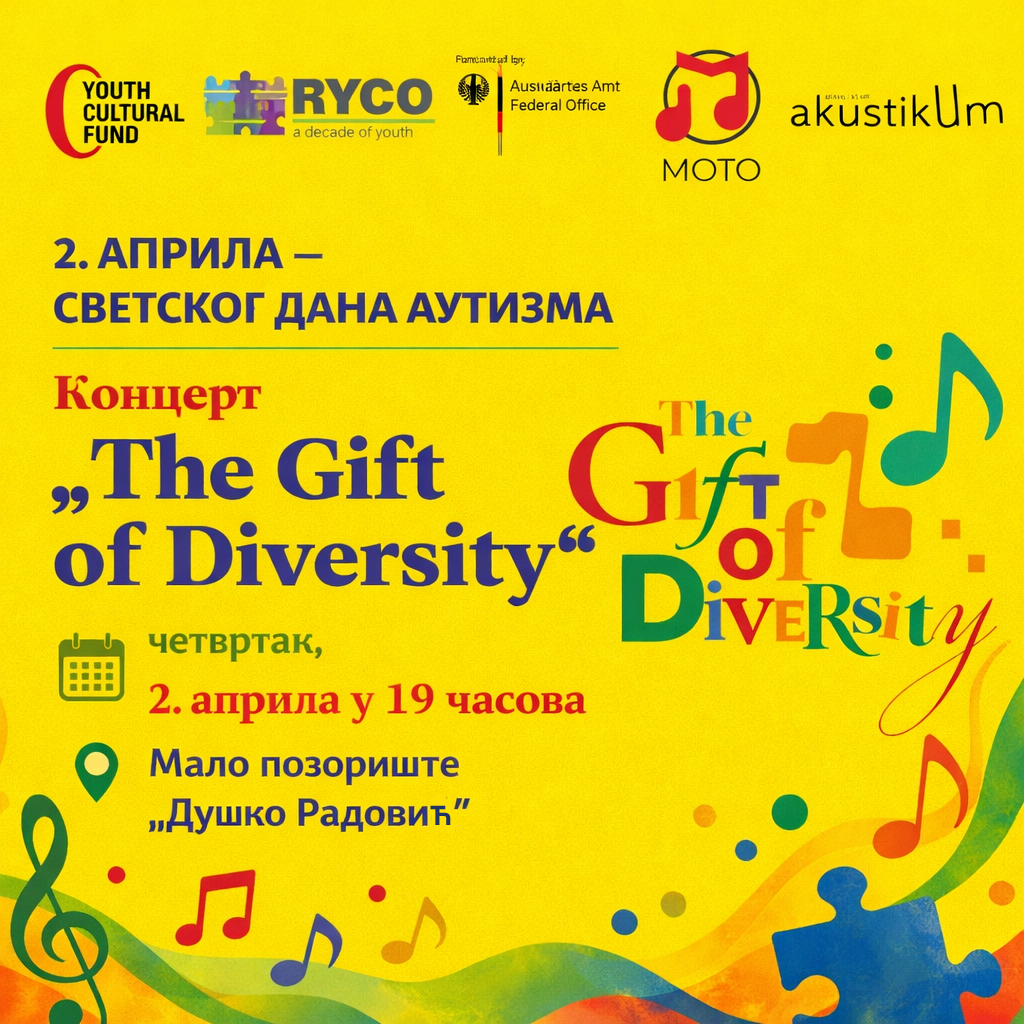 Read more about the article Концерт „The Gift of Diversity“ поводом Светског дана аутизма